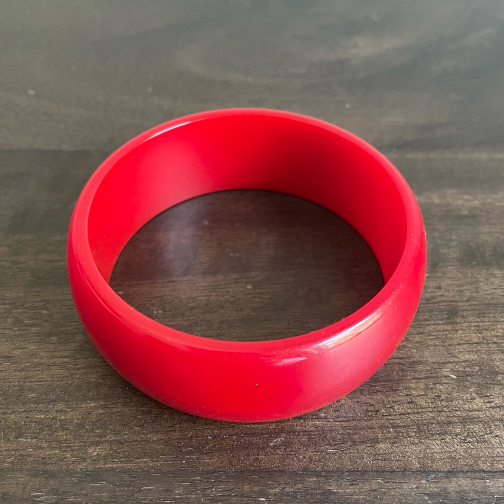 4/$25 Solid Red Bangle Bracelet
